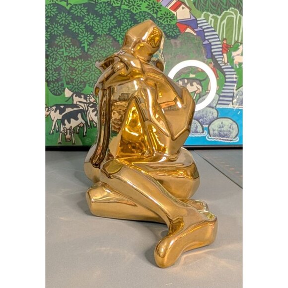 Jaru 1976 Gold Ceramic Lovers Sculpture - Picture 7 of 16